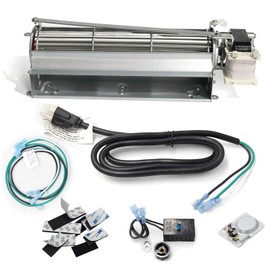 Hongso GFK4 FK4 GFK4A GFK4B Fireplace Blower Fan KIT, Fireplace Inserts Heat Exchangers with Ball Bearings for em3030lh-85, Heatilator NDV4236I GNDC36 GNDC33, Majestic, Vermont Castings, Monessen, CFM