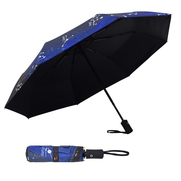 SY COMPACT Travel Umbrella Windproof Automatic Umbrellas-Factory Outlet umbrella-Blue Constellation