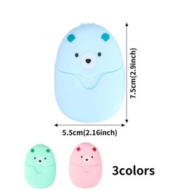 3-Pack Portable Travel Soap Sheets, 150Pcs Travel Soap Sheets Backpacking Essentials Disposable Travel Wash Hand for Home Travel Camping and Outdoor Activities, Easy to Clean Mini Soap Paper