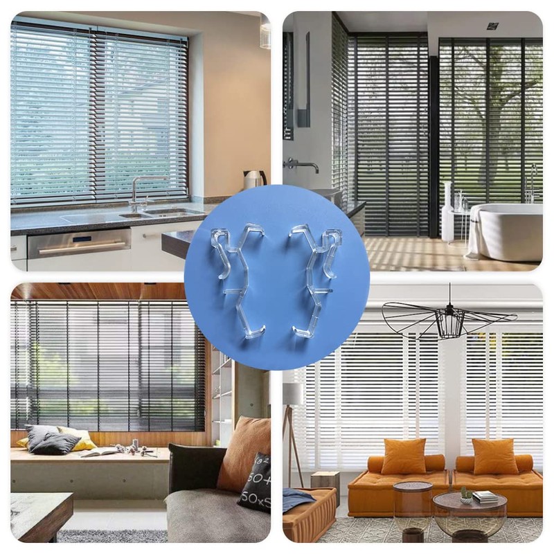 15 Pcs Valance Clips Window Blinds Hidden Clips Plastic Hidden