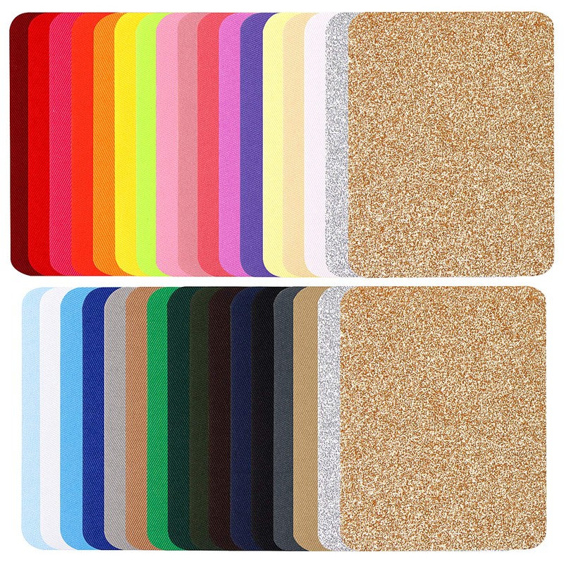 AUGSHY 33 Pcs Iron On Patches, 31 Colors Great for