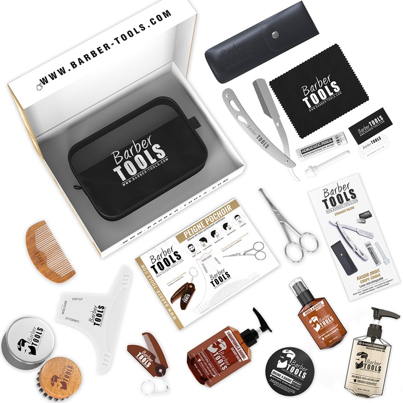 BARBER TOOLS ➤ kit/beard care set/beard set/beard and shaving cosmetics,