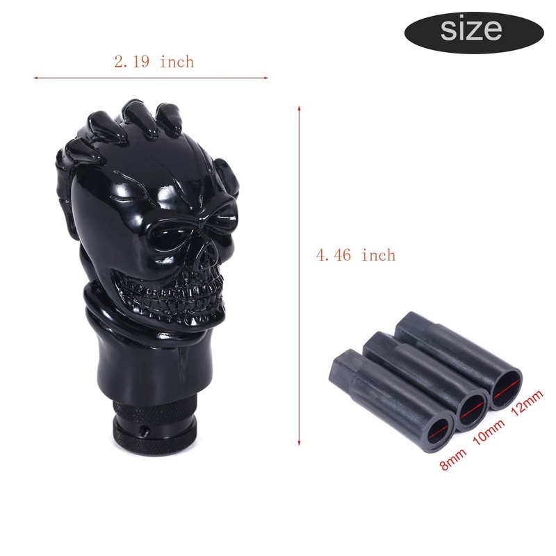 Bashineng Skull Shifter Knob Stick Shift Handle Gear Shifting Lever