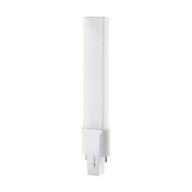 Satco S18400, 2700K, 450 Lumens, G23 Base, 50000 Hours, 360 Deg. Beam Angle, 120-277 Volt, Type B, Ballast Bypass, 4.5 Watt LED PL 2-Pin Bulb