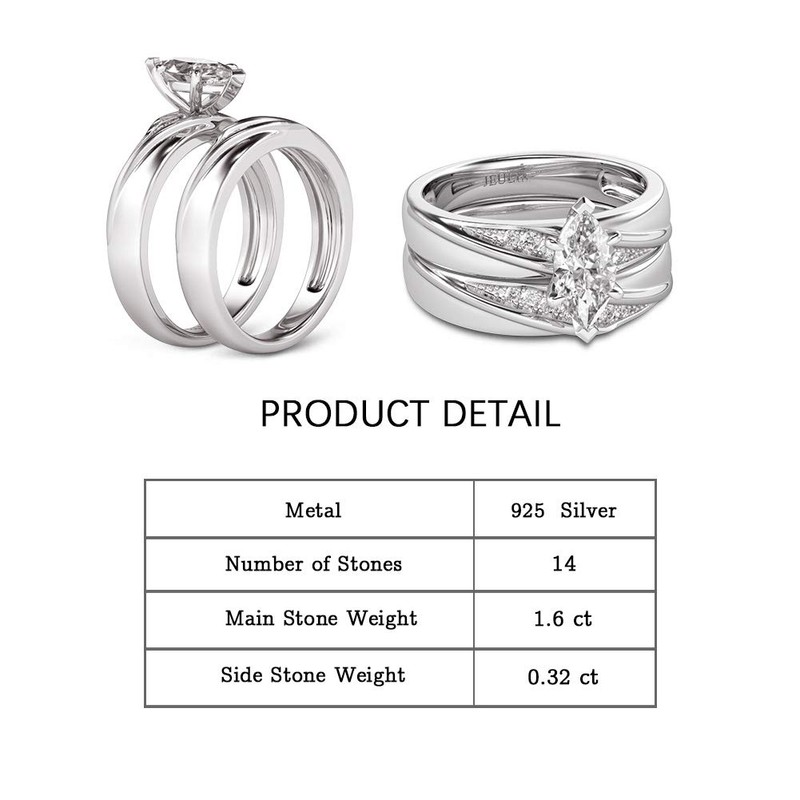 Jeulia Wedding Rings Engagement Rings for Women Anniversary Promise Ring