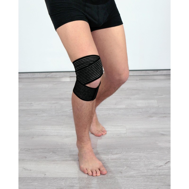 Hydas Multifunktionsbandage mit Anti-Rutsch Beschichtung, Made-in-Gemany, One-Size - schwarz