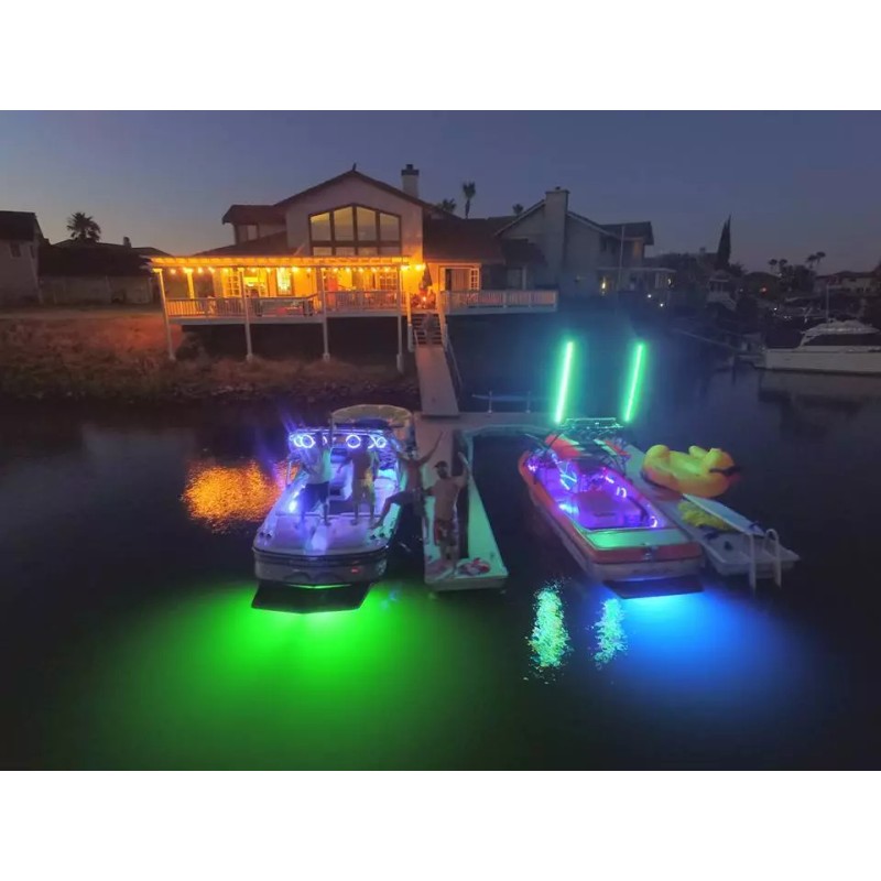 SHENKENUO RGB 2835 LED Boat Lights Kit Waterproof Pod Bright