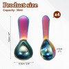 sourcing map 2Pcs Stainless Steel Coffee Scoop, 30ml Short Handle