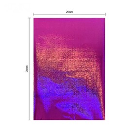 BAOFALI 100Pcs 7.9x11.4inch Toner Reactive Foil，Foil Paper for Toner Foiling Foil by Laser Printer and Laminator, for Scrapbooking Paper Crafts （ Rose Red Quicksand）