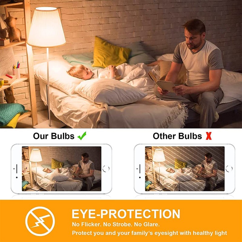 Dimmable T10 LED Bulb 8W Equal E26 Edison Bulb 75