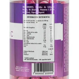 Biotina Colgeno Vitamina C 90 Cpsulas Flow 500mg Premium Sin Sabor                                                                                    