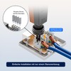 FGB 2x Cat6A Surface-Mounted Network Socket, 2 Port RJ45 Socket,