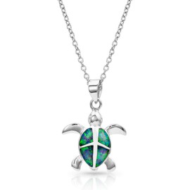 Montana Silversmiths Western Lifestyle Women's Opal Necklace (Turtle Love)
