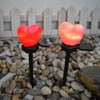 Outdoor Solar Garden Stake Lights Waterproof Solar Red Heart Shaped