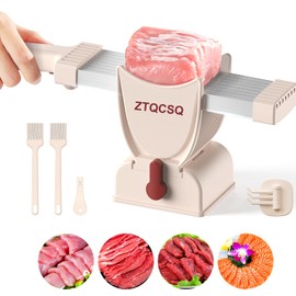 ZTQCSQ Manual Fresh Meat Slicer Cleaver Kitchen Knife Set, Meal Prep, Manual Cutter Raw Slicer, can Slicing Shredding, Beef Pork Mutton for Home Cooking BBQ