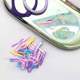Hair Tie Rubber Pastel Color Hairband (WFIP8QQ) / 머리끈 고무 파스텔컬러 헤어밴드 (WFIP8QQ)