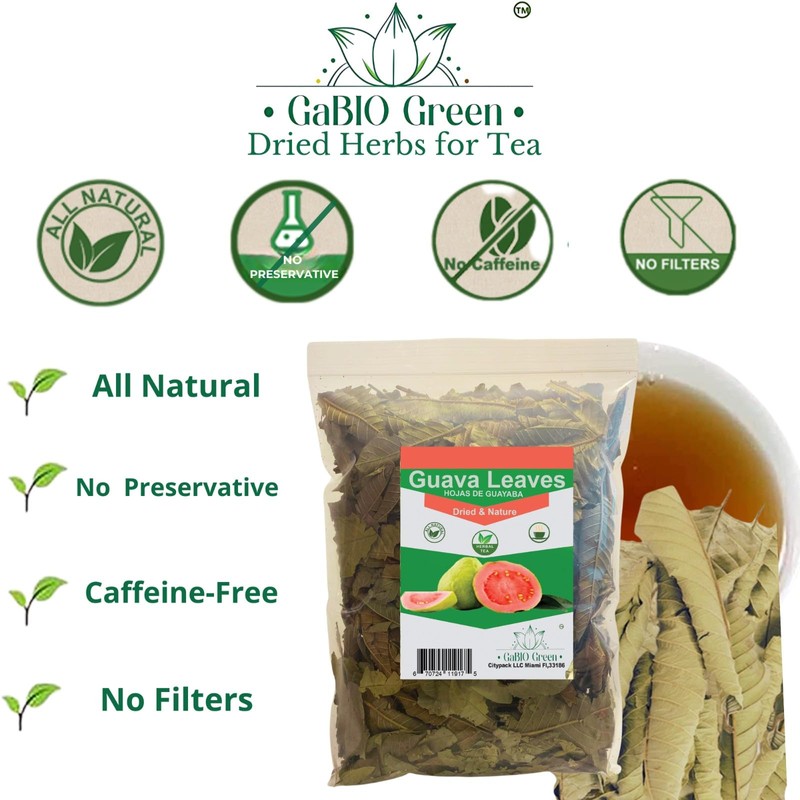 Hoja de guayaba Premium 100+ Leaves (2.1oz / 59.5g) 100%