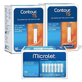 Contour TS paquete de 100 tiras y 100 lancetas
