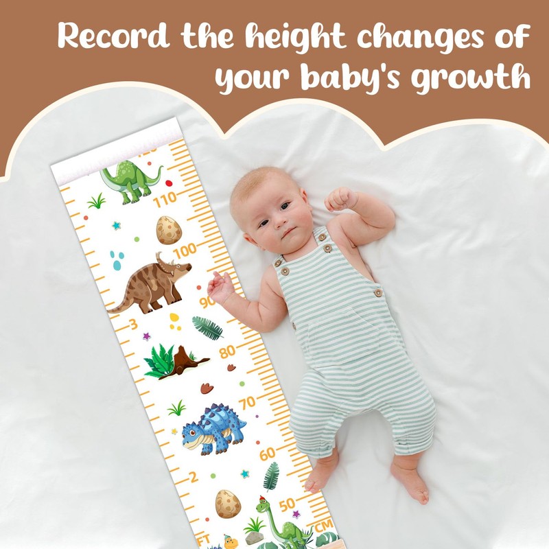 Baby Height Growth Chart, Dragon Theme Decor Height Chart for