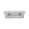Croydex PA120632 Press 'N' Lock Suction Fit Long Basket, Silver