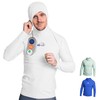 iQ-UV Men's Long-Sleeved Hooded Shirt - Rash Guard for Men