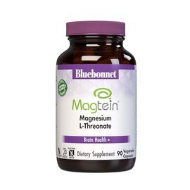 Bluebonnet Nutrition - L-treonato de magnesio, para función cognitiva y estado de ánimo, sin soja, sin gluten, sin OMG, sin lácteos, Kosher, vegano, 9