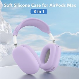 Funda de silicona para AirPods Max 2/AirPods Max (2026/2024/2020), color morado