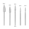 QWORK Wood Carving Tools, 5 PCS HSS Engraving Drill Bit
