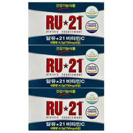 RU21 Ryu21 Vitamin C 750mg x 6 tablets x 3/ / 알유21 비타민C 750mg x 6정 x 3개/