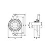 KFL004 Flange Bearings 20 mm Die-Cast Aluminium Pack of 4