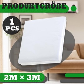 Fanchu Sofa Cover Transparent Sofa Dust Cover, Plastic Sofa Dust Cover, Waterproof Sofa Cover, 2 x 3 m