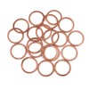 X AUTOHAUX 20pcs Copper Washer Flat Sealing Ring Spacer for