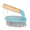 Salter LASAL71403C2EU7 Scrubbing Brush With Wooden Handle, Strong/Durable Stiff Bristles,