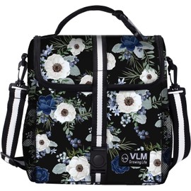 VLM Lunch Box for Women, Insulated Lunch Bag Women with Adjustable Shoulder Strap, Cute Lunch Tote Bag for Work,Picnic,Camping