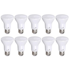 Bioluz LED Light Bulb BR20 Light Bulbs 3000K Bright Soft White LED Bulbs 6W=50W Replacement 90 CRI 540 Lumen Indoor/Outdoor UL Listed CEC Title 20 Compliant Home Decor LED Lights for Bedroom - 10 Pack