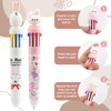 OldPAPA 9 Pack Multicoloured Pens All In One, 0.5mm Retractable