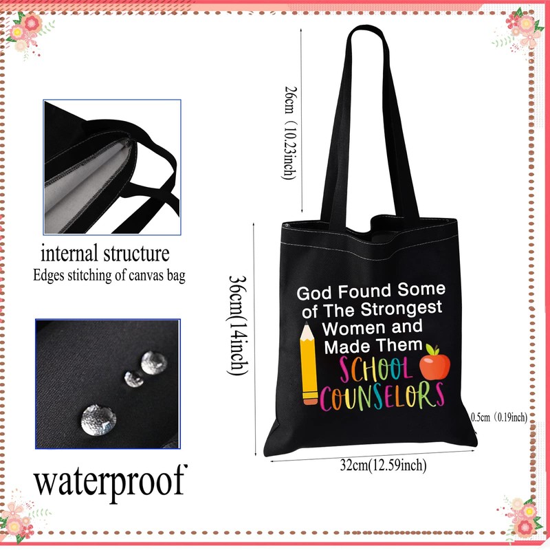 JYTAPP Counselor Gifts Canvas Teacher Bag Counselor Teacher Appreciation Gifts