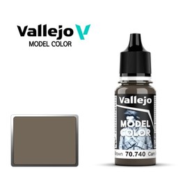 Vallejo New Model Color Cam. Middle Brown 70740 (117) Acrylic Paint 18ml Painting / 바예호 뉴모델컬러 Cam. Middle Brown 70740 (117) 아크릴도료 18ml 도색