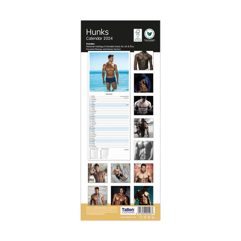 2025 Super Slim Month to View Spiral Bound Hanging Wall