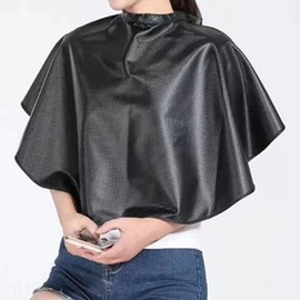 Barber Cape, Hair Dye Cape, Beauty Cutting Cape, Salon Gown Black 2ea