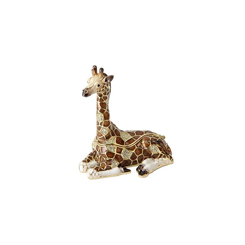 Treasured Trinkets Giraffe Trinket Box Jewelry Storage Case Organizer Women