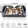 Family Golden Retriever Auto Sun Shade Cover Novelty Window Visor
