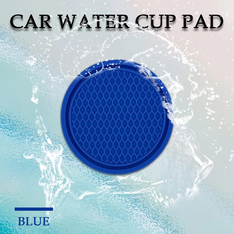 Msyuusr 4PCS Car Cup Holder Coaster, Silicone Honeycomb Auto Anti