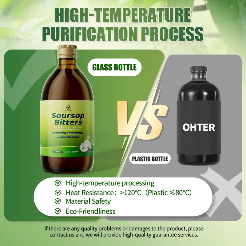 iMatchme 500ML Premium Soursop Bitters Liquid –15-Herb Immune Support |