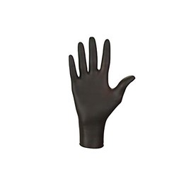 Nitrile Gloves Nitrylex - Black - XS - 100 Pieces (50 Pairs) Powder-Free and Latex-Free Disposable Gloves I Protective Gloves I Durable I Work Gloves I Textured Fingertips