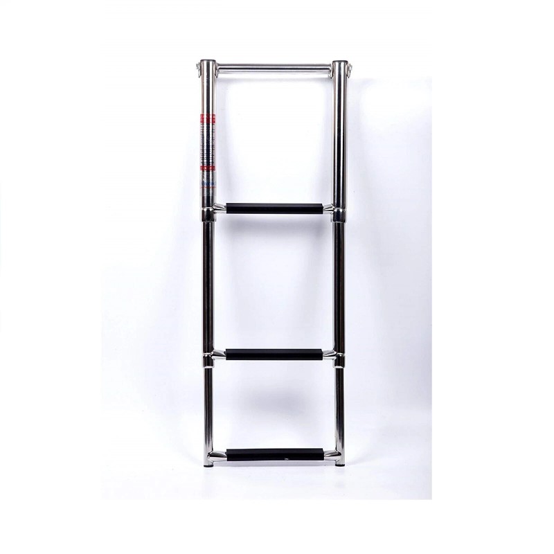 Amarine Made 3 Steps Folding Boat Ladder Telescoping Swim Boat