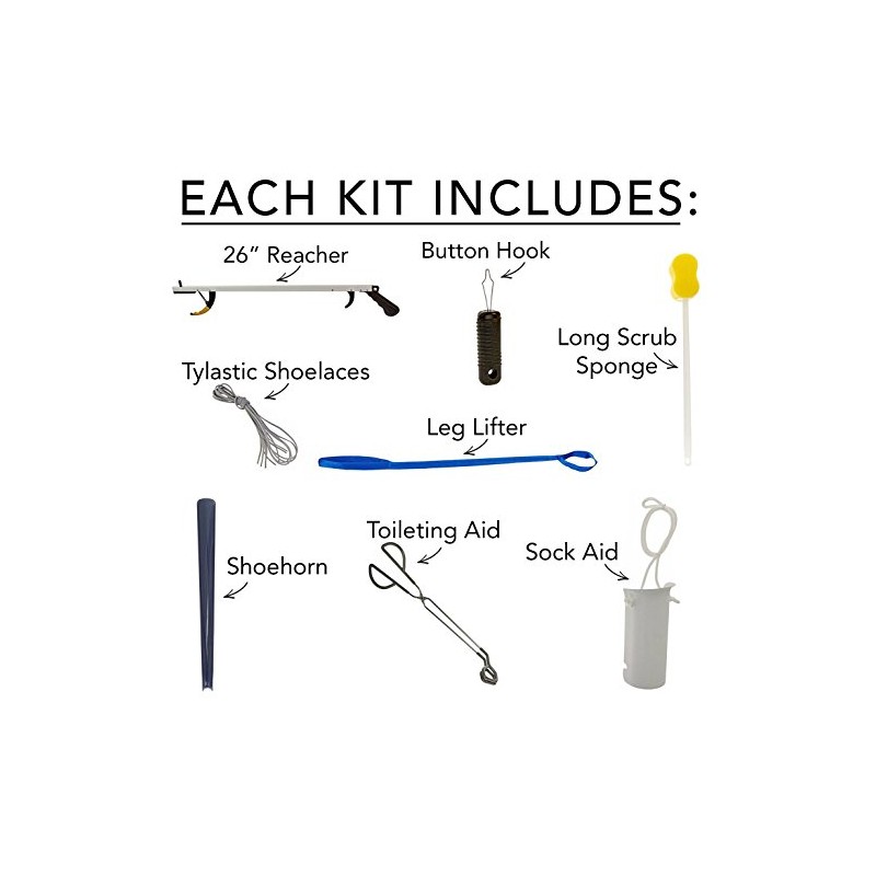 Sammons Preston Deluxe Hip/Knee Kit, Premium Recovery Kit Total Knee