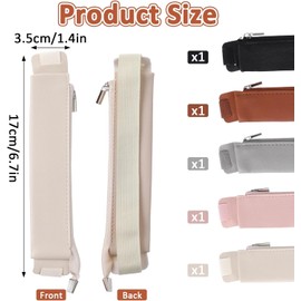 PU Leather Notebook Band Adjustable Elastic Band Pen Sleeve Pouch Pencil Holder,5Pc Elastic Band Pen Holder PU Leather Pen Sleeve Pencil Pouch,Elastic Band Pen HolderPU Leather Sleeve Pouch Pen Sleeve