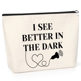 Sonographer Gifts Sonography Tech Cosmetic Bag Sonography Tech Ultrasound Technician Gift Radiology Student Gift Makeup Zipper Pouch Bag for Women Girls Sonographer Thank You Presents