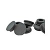 1 3/8" Rubber Hole Plugs With Compression Stem - Black